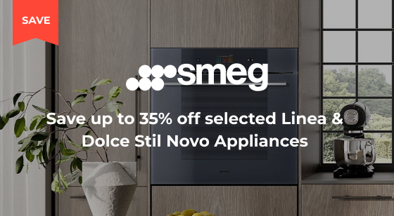 Purchase selected Smeg Linea & Dolce Stil Novo Appliances and Save up to 35%