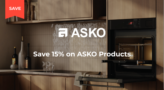 Purchase selected ASKO Appliances and Save 15%