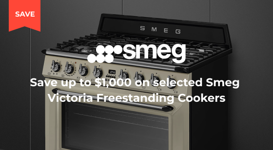 Purchase a selected Smeg Victoria Freestanding Cooker and Save up to $1,000