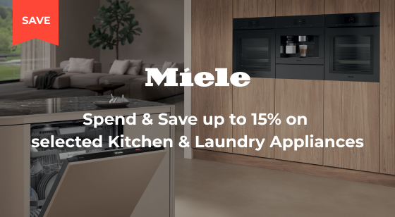 Spend and Save up to 15% on Miele Kitchen and Laundry Appliances