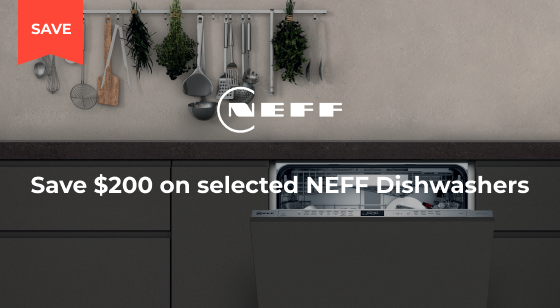 Purchase a selected NEFF Dishwasher and Save $200