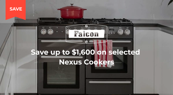 Purchase an eligible Falcon Nexus SE or Nexus Range Cooker and Save up to $1,600