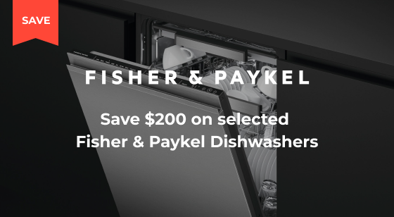 Purchase a selected Fisher & Paykel Dishwasher and Save $200