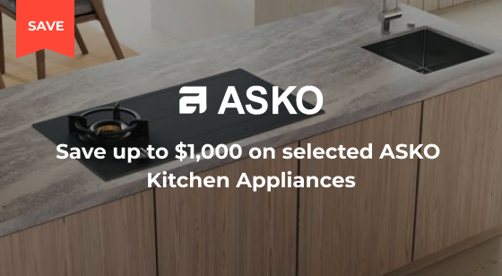 Purchase selected ASKO Kitchen Appliances and Save up to $1,000