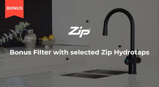 Purchase selected Zip Hydrotaps and receive a Bonus Filter