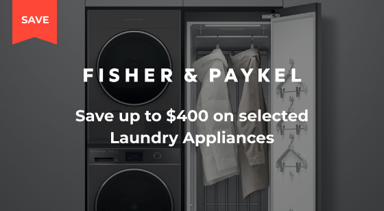 Purchase selected Fisher & Paykel Laundry Appliances and Save up to $400