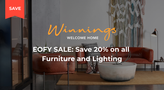 EOFY Sale: Save 20% on all Furniture and Lighting