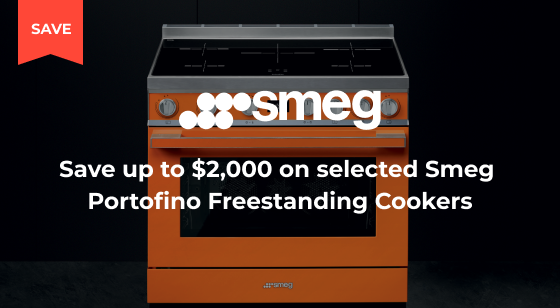 Purchase selected Smeg Portofino Freestanding Cookers and Save up to $2,000