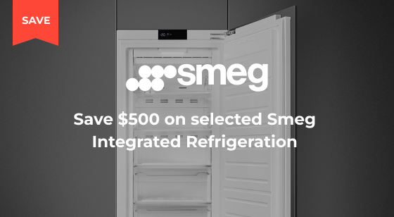 Purchase selected Smeg Integrated Refrigeration and Save $500