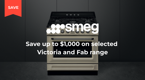 Purchase selected Smeg  Victoria and Fab Range Appliances and Save up to $1,000