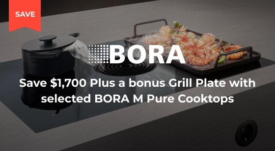 Purchase a selected Bora Cooktop and Save $1,700 plus a bonus Grill Pan