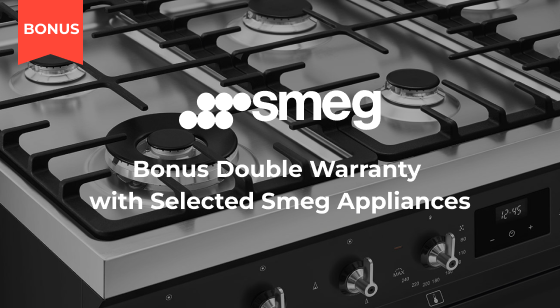 Purchase selected Smeg Classic Freestanding Cookers and recieve bonus Double Warranty