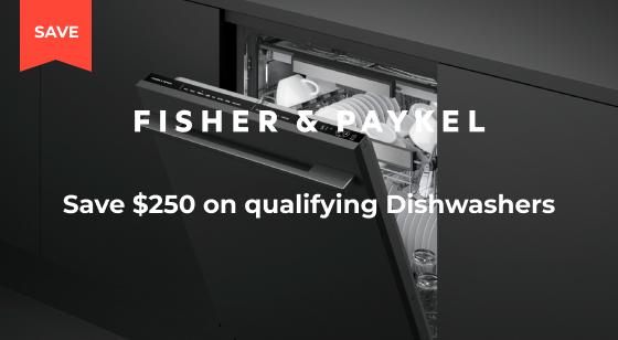 Purchase a selected Fisher & Paykel Dishwasher and Save $250