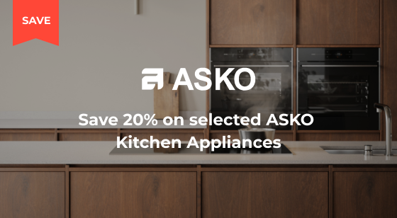 Purchase selected ASKO Kitchen Appliances and Save 20%
