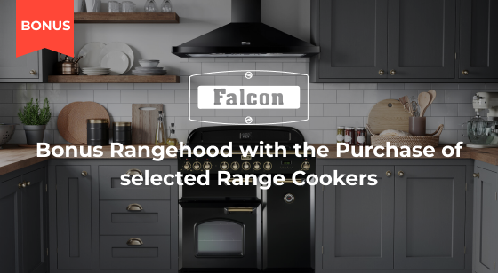 Purchase a selected Falcon Upright Cooker and receive a Bonus Rangehood