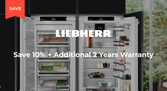 Purchase selected Liebherr Appliances and Save 10% plus additional Warranty