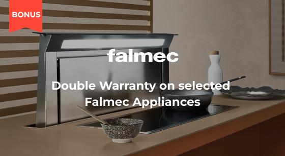 Double Warranty with selected Falmec Rangehoods