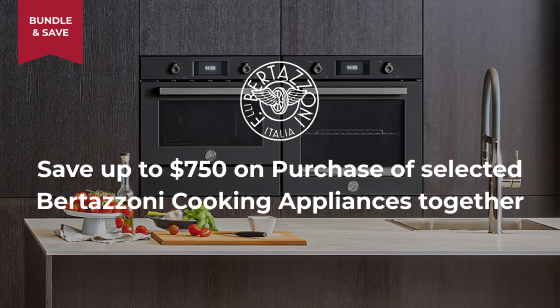 Purchase selected Bertazzoni Cooking Appliances together and Save up to $750