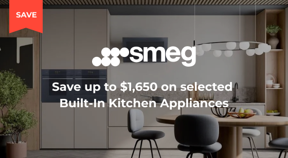 Purchase selected Smeg Built-In Appliances and Save up to $1,650