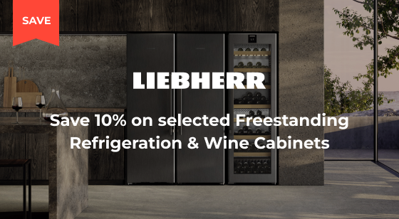 Purchase selected Liebherr Wine Cabinets or Freestanding Refrigeration and Save 10%