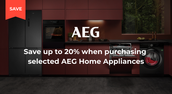 Purchase selected AEG Home Appliances to Save up to 20%