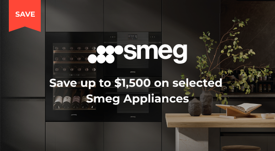 Purchase selected Smeg Compact Ovens, Rangehoods & Wine Cabinets to Save up to $1,500