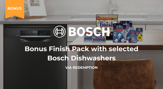 Bosch and Finish Dishwashing Promotion