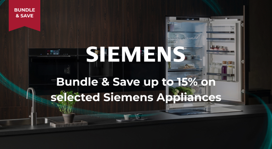 Purchase selected Siemens Appliances together to Save up to 15%