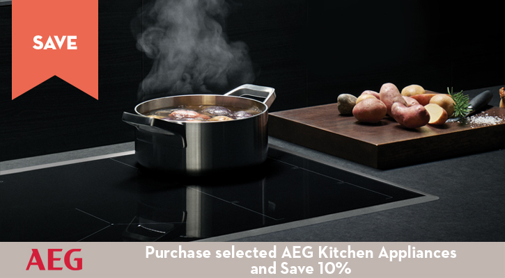 Purchase selected AEG Kitchen Appliances and Save 10%