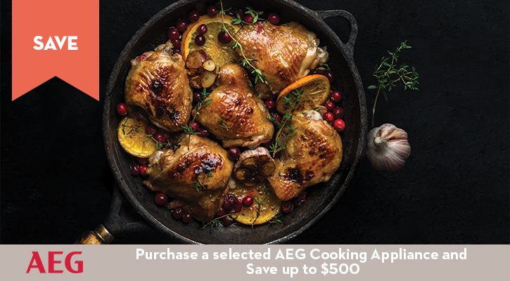 Purchase a selected AEG Cooking Appliance and Save up to $500
