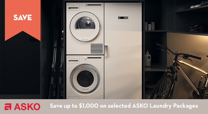 Purchase selected ASKO Laundry Packages and Save up to $1,000
