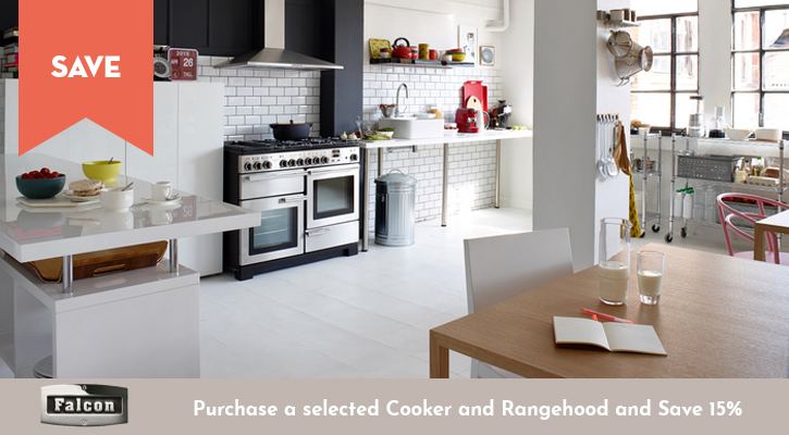 Purchase a selected Falcon Cooker and Rangehood and Save 15%