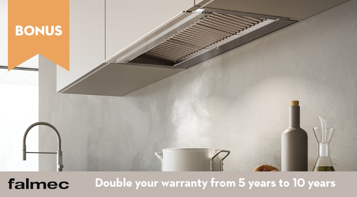 Purchase a Falmec Rangehood and receive 10 Years Warranty