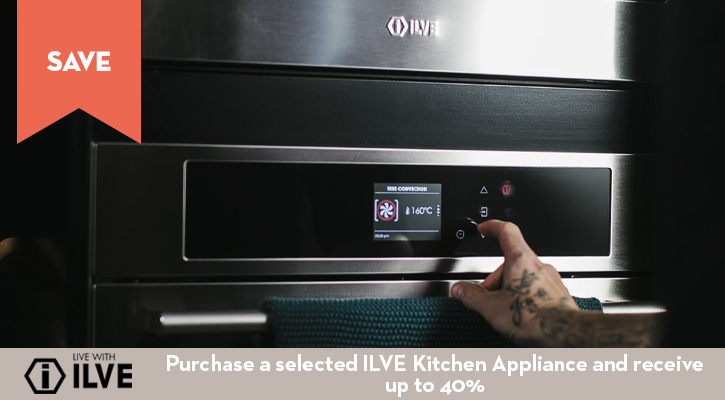 Purchase selected ILVE Kitchen Appliances and Save up to 40%