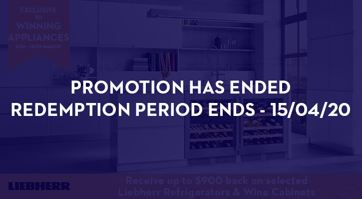 Receive up to $900 back on selected Liebherr Refrigerators & Wine Cabinets