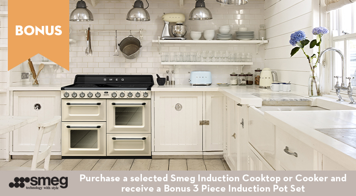 Purchase a selected Induction Cooktop or Cooker and receive a Bonus Induction Pot Set