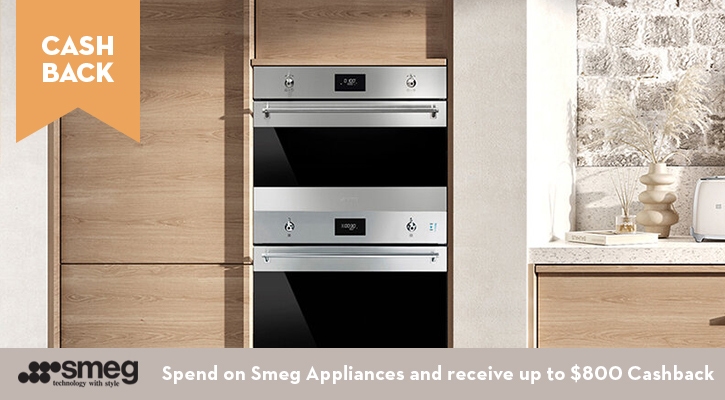 Purchase selected Smeg Appliances for up to $800 Cash Back