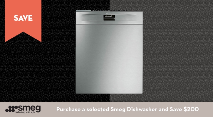 Purchase a selected Smeg Dishwasher and Save $200