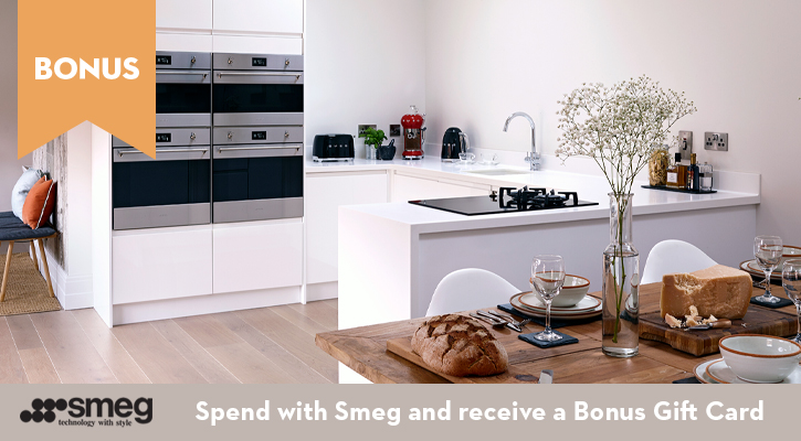 Spend with Smeg and receive a Bonus Gift Card!