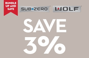 Purchase Sub-Zero and WOLF Appliances together to Save 3%