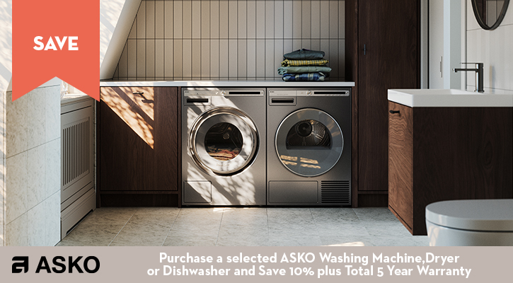 Purchase selected ASKO to Save 10% Plus total 5 Year Warranty