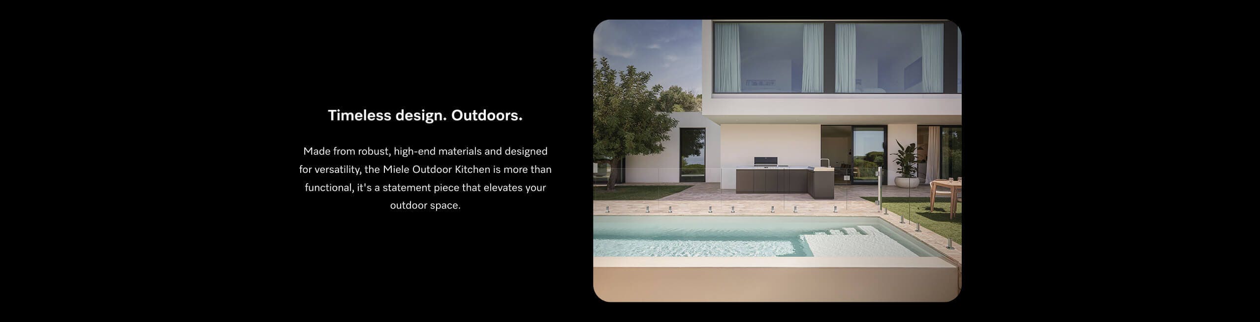 Landing Page - Miele Outdoor Kitchen Banner USP 1