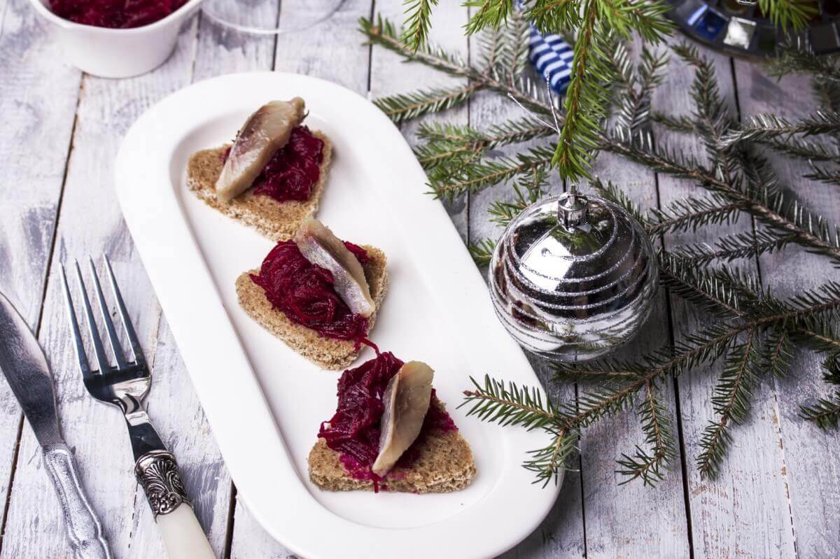 Herring and beets