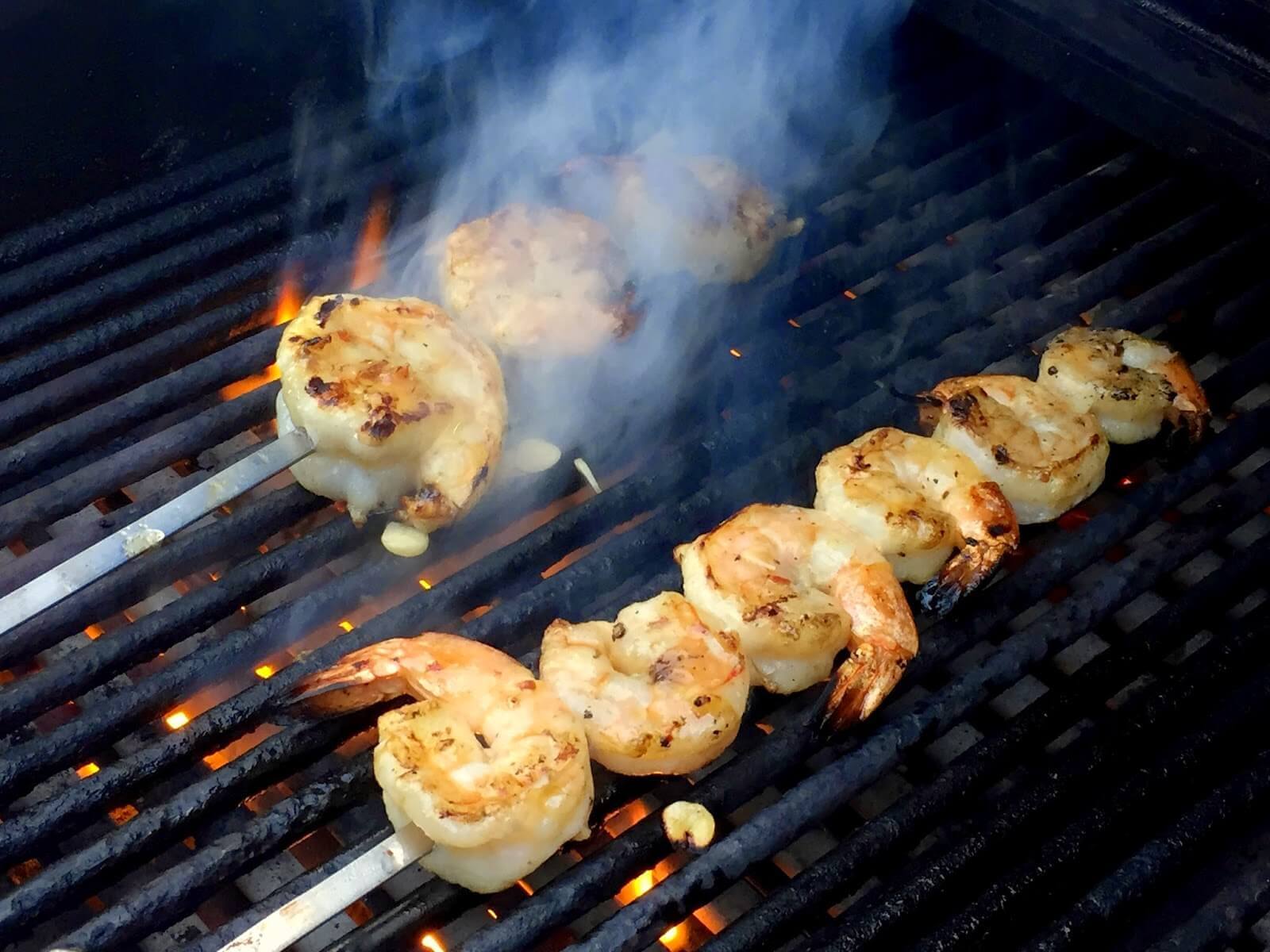 citrus-marinated-prawns-on-barbecue