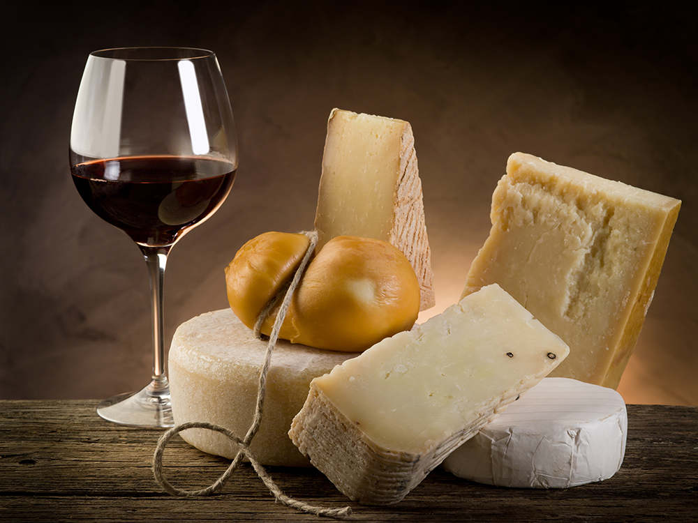 wine and cheese