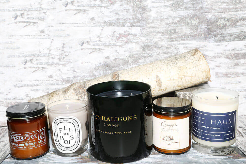 wood scented candles intothegloss