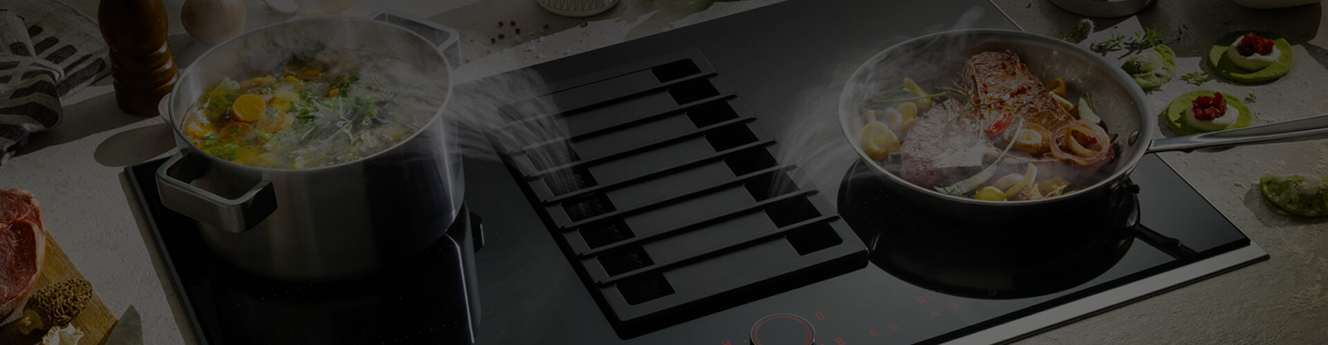 Cooktops With Integrated Rangehood