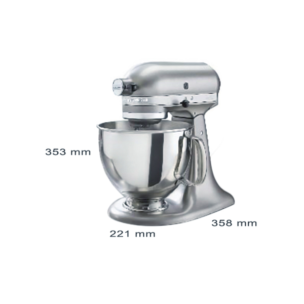 kitchen aid stand mixer dimensions