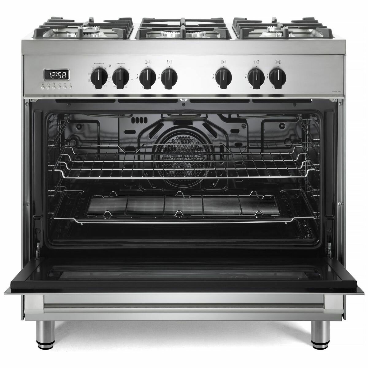 Delonghi 90cm Freestanding Dual Fuel Oven/Stove DEF908S
