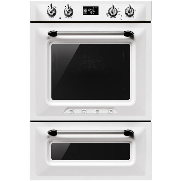 white smeg wall oven